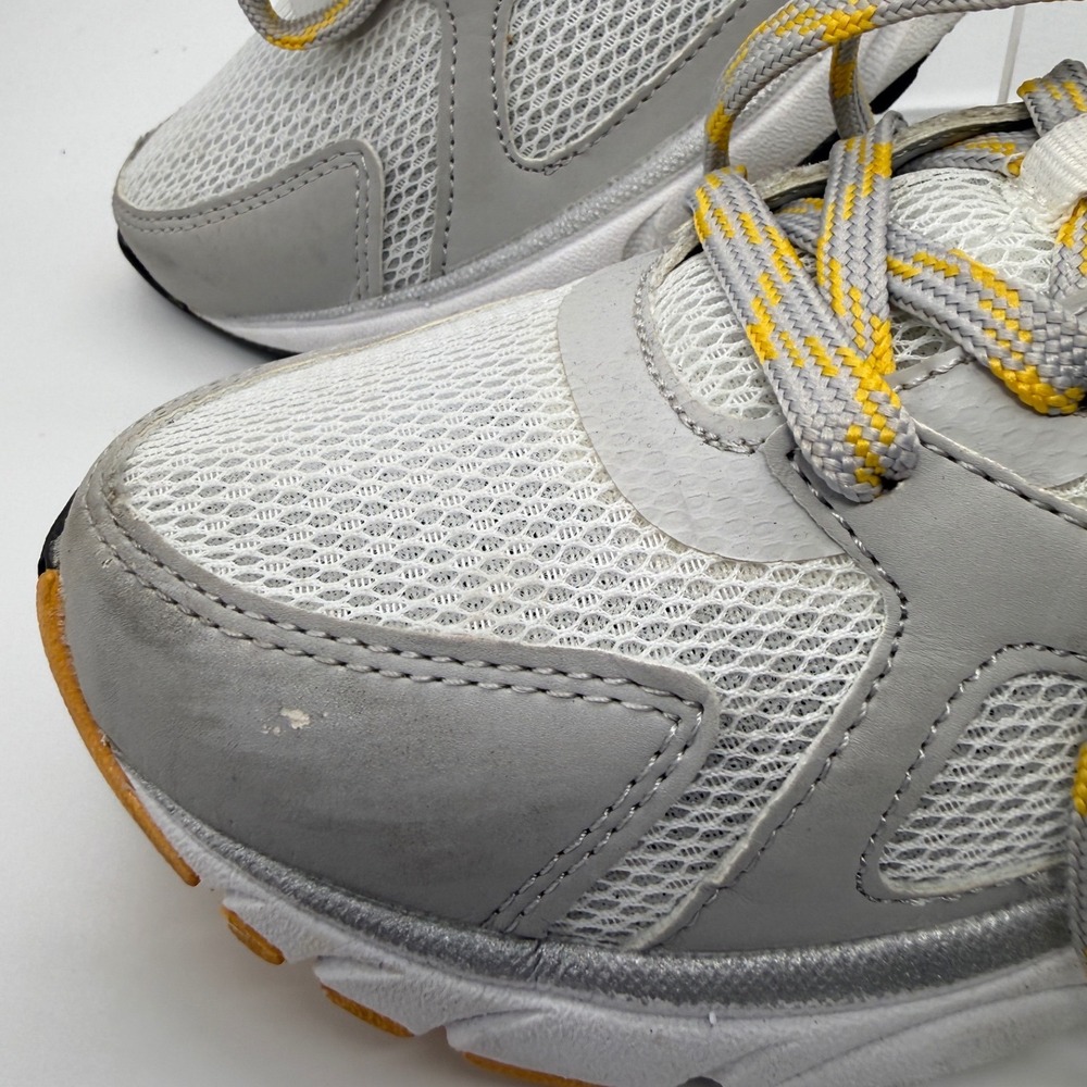 Vionic Tokyo Sneakers Women 7.5 Grey Yellow Mesh Walking Athletic Shoes - Picture 3 of 9